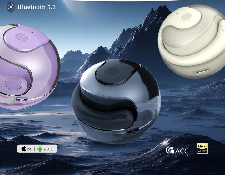 SŁUCHAWKI BEZPRZEWODOWE ZAUSZNE BLUETOOTH 5.3 JM13 2024 SPORTOWE