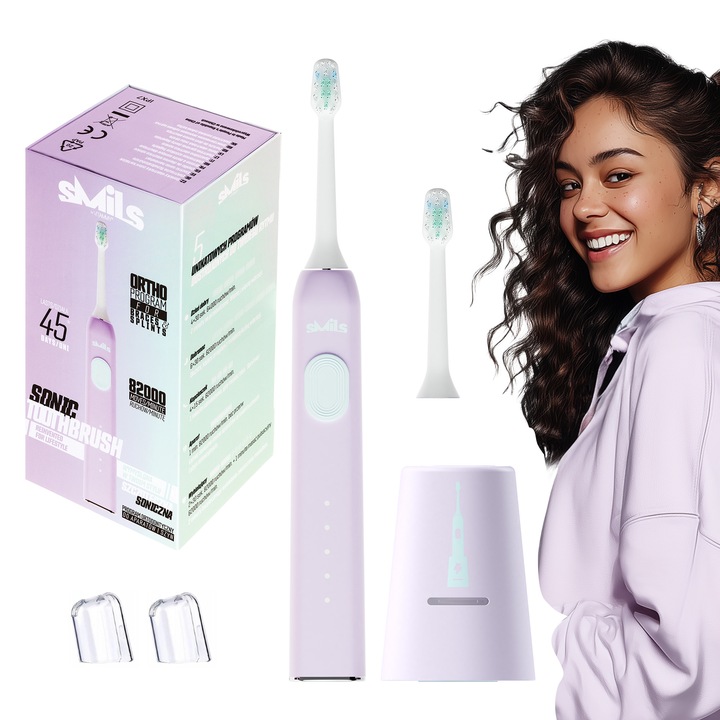 SZCZOTECZKA SONICZNA ELEKTRYCZNA DLA DZIECI DO ZĘBÓW VITAMMY SMILS 5TRYBÓW