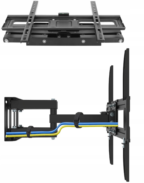 Extra Mocny Obrotowy Uchwyt do Telewizora Wieszak TV 25-70 cali Uniwersalny
