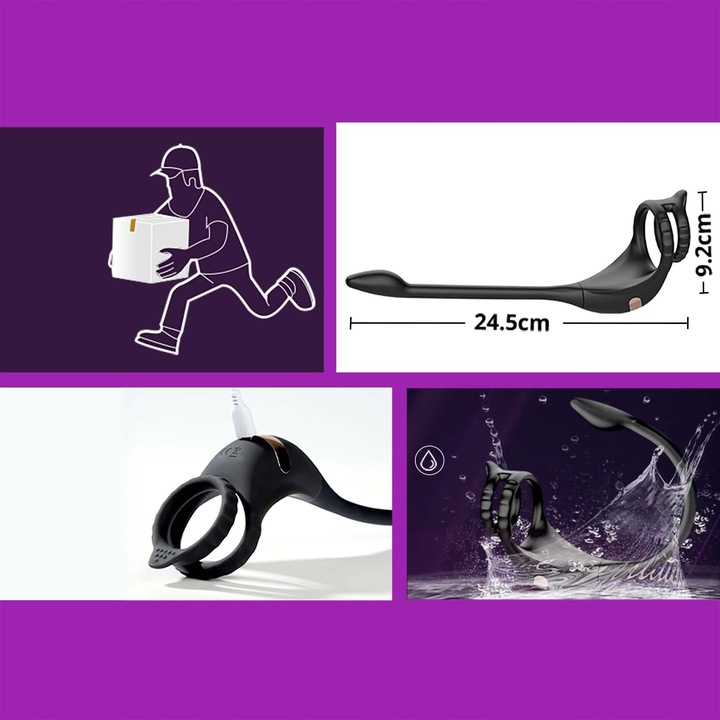 Kontrol przez APP wibrujące pierścienie na penisa