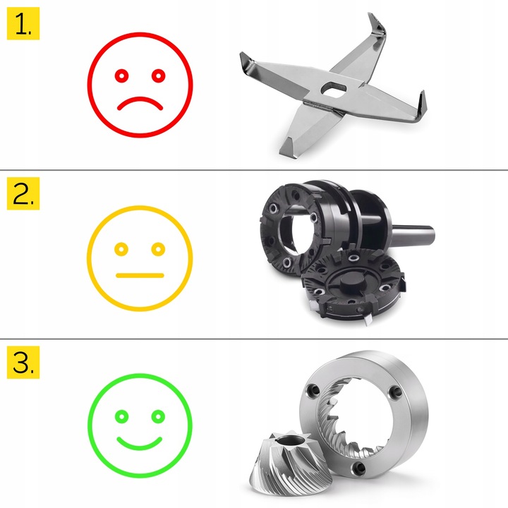 Żarnowy elektryczny młynek kawy Yoer 350W automatyczny +43 Poziomy
