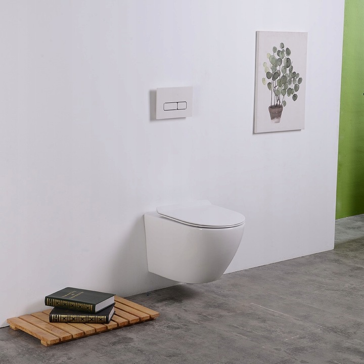 GEBERIT STELAŻ+PRZYCISK GEBERIT+WC TORNADO+DESKA+MATA, ZESTAW 7W1