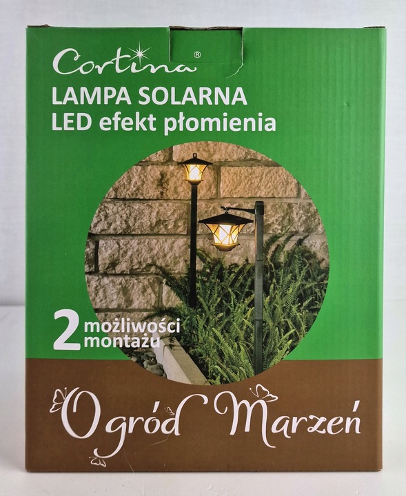 LAMPA LED SOLARNA DO OGRODU OŚWIETLENIE OGRÓD WYSOKA 155CM SOLAR LAMPKA