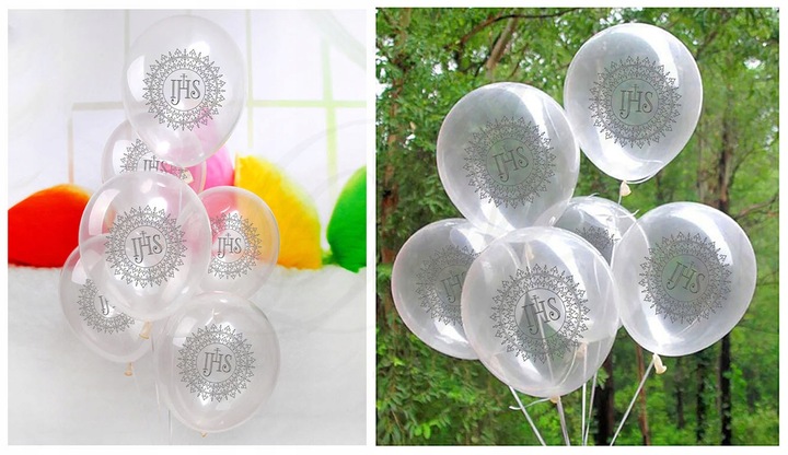 BALONY KOMUNIJNE x10 XXL dekoracja na pierwszą komunię komunia święta białe
