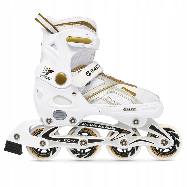 Rolki Regulowane RAVEN Pulse White/Gold 37-40