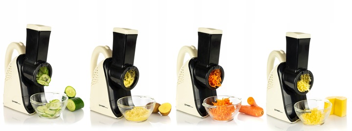 Szatkownica elektryczna do warzyw tarka 4 KOŃCÓWKI =First Austria=