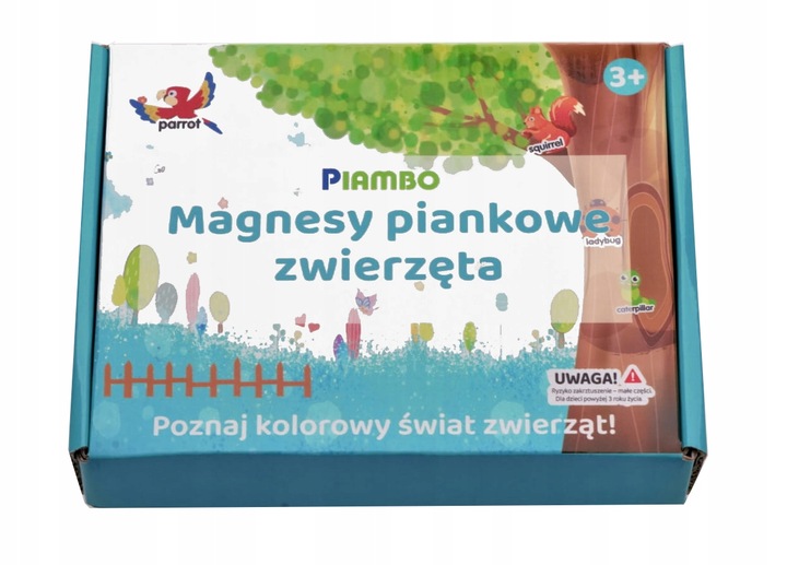 MAGNESY NA LODÓWKĘ DLA DZIECI ZESTAW EDUKACYJNY ZWIERZĘTA PREZENT 30