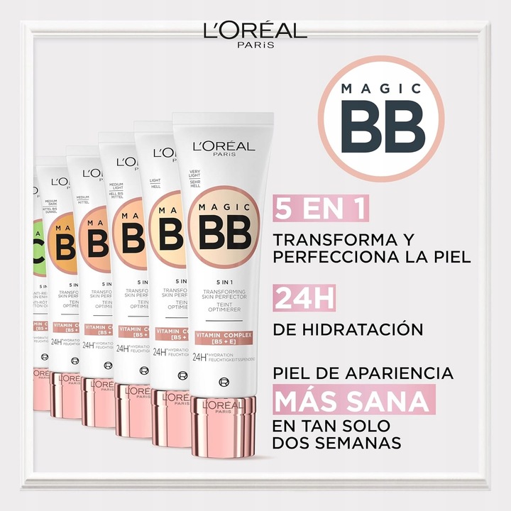 LOREAL BB CREAM 5IN1 C'EST MAGIC Krem BB do twarzy - 02 Light 30ml