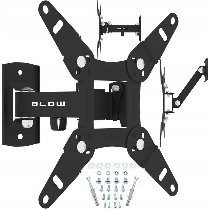 MOCNY UCHWYT ŚCIENNY REGULOWANY WIESZAK TV MONITORA TELEWIZORA LCD