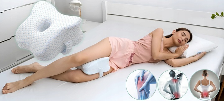 PODUSZKA ORTOPEDYCZNA KLIN MIĘDZY NOGI KOLANA DO SPANIA SEPARATOR