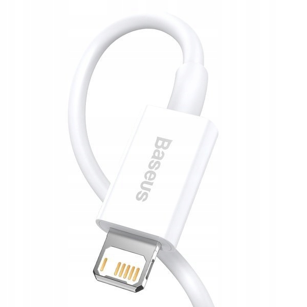 BASEUS KABEL PRZEWÓD USB LIGHTNING DO IPHONE 2.4A BEZPIECZNY MOCNY 1M