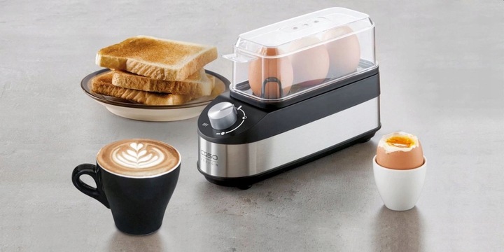 CASO E3 elektryczny jajowar na 3 jajka, automat do gotowania jajek