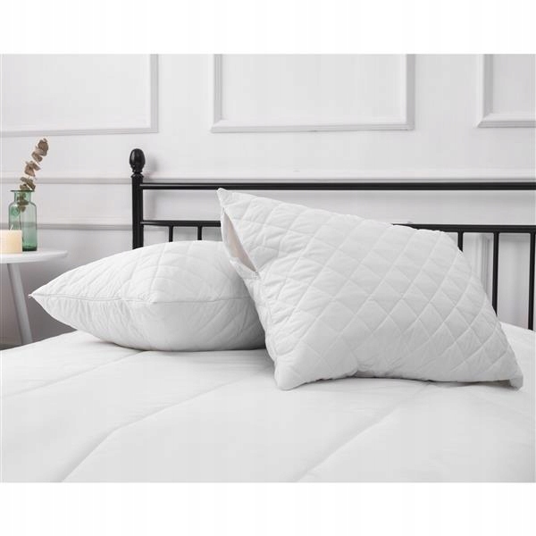 2 szt Poduszka 70x80 - Antyalergiczna Pikowana +Suwak +Regulacja Wysokości