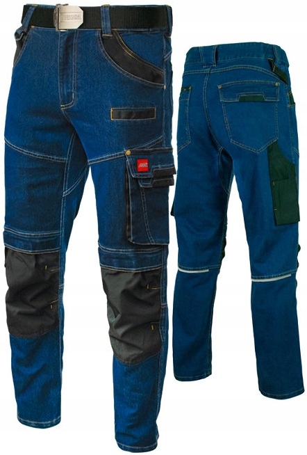 ELASTYCZNE spodnie robocze męskie JEANS STRETCH