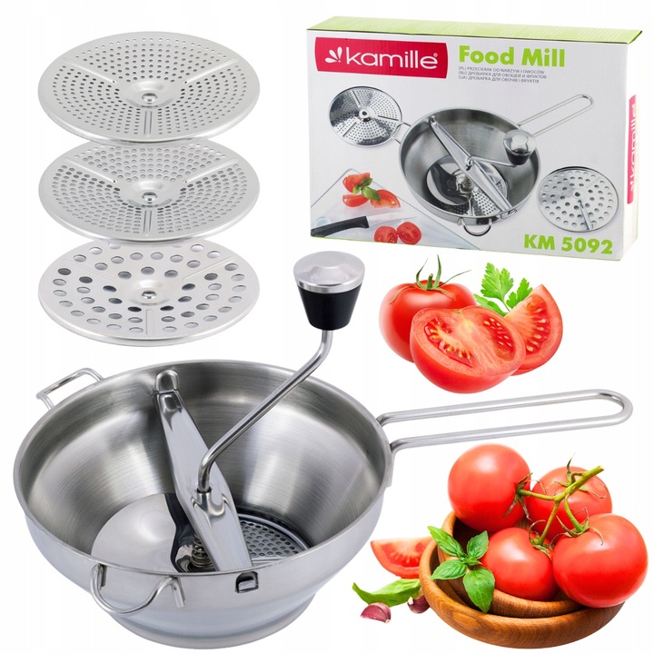 PRZECIERAK do POMIDORÓW warzyw owoców MASZYNKA na passate KAMILLE