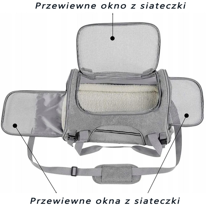 TORBA TRANSPORTER DLA PSA KOTA DO SAMOCHODU KOJEC DO NOSZENIA PSA