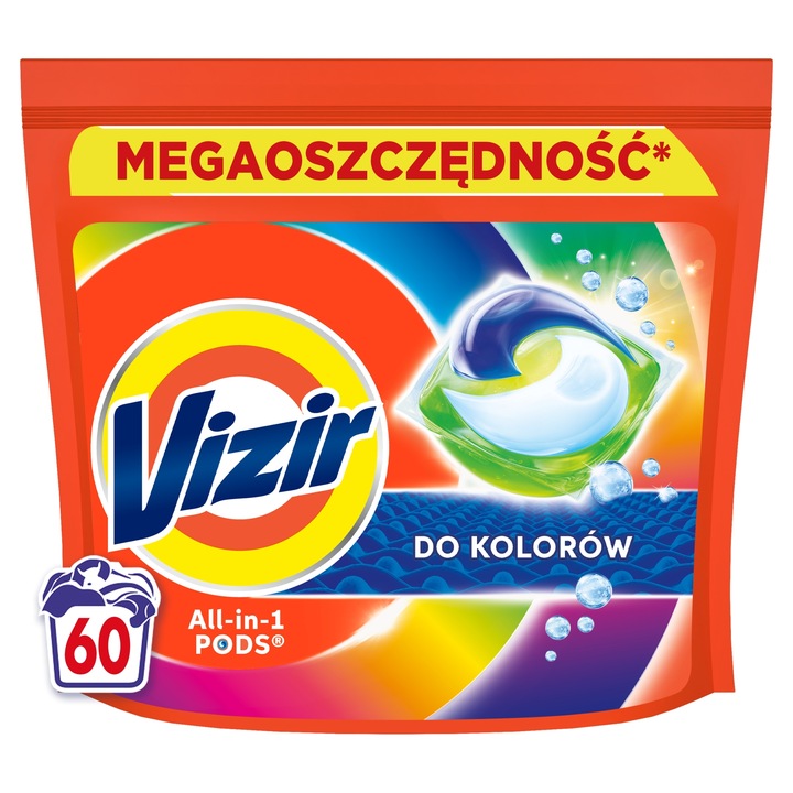 Vizir ALL-in-1 PODS Kapsułki do prania Color 60 szt.