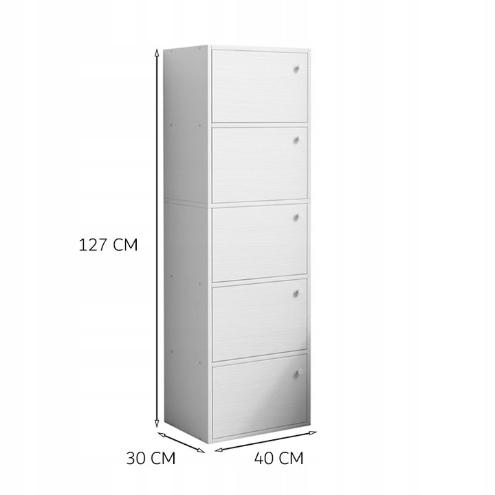 NOWOCZESNA POJEMNA KOMODA SZAFKA DUŻA BIAŁA SKANDYNAWSKI RETRO LOFT 5