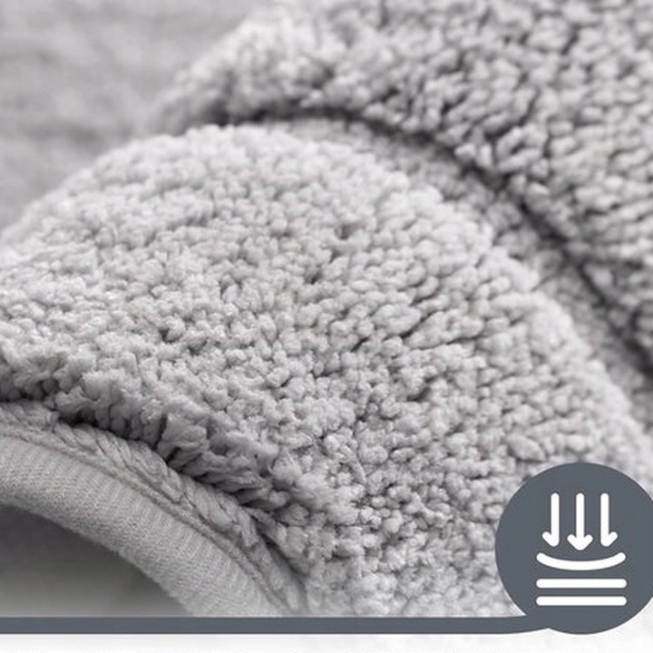 Dywanik Łazienkowy Chłonny z Mikrofibry Antypoślizgowy 80x50 cm