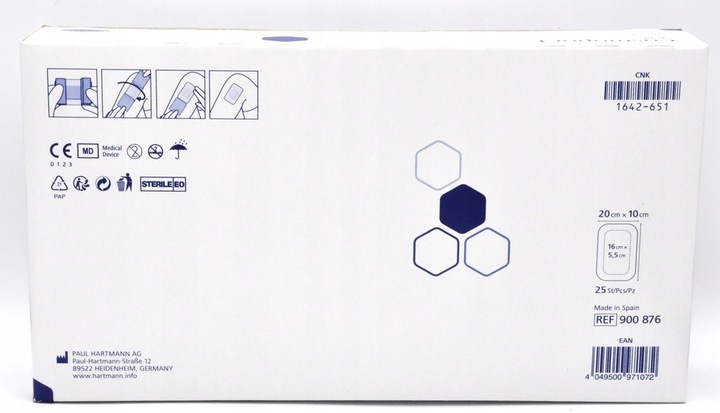 Cosmopor E steril HARTMANN opatrunek jałowy 20x10 cm 25 szt.