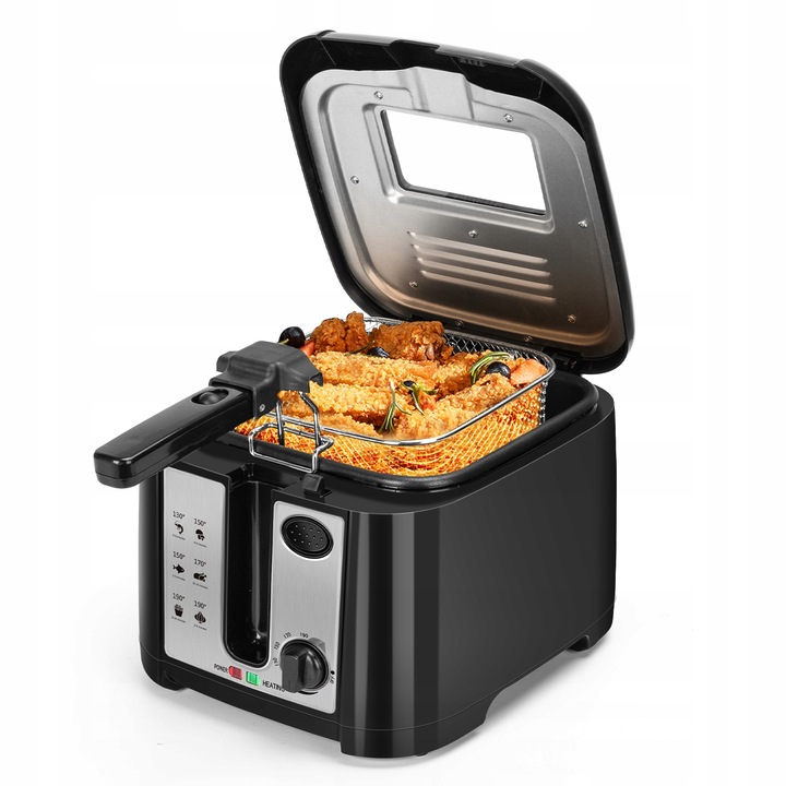 FRYTKOWNICA FRYTOWNICA MOCNA 2,5L ŁATWE SZYBKIE SMAŻENIE FRYTEK