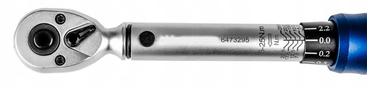 KLUCZ DYNAMOMETRYCZNY 1-25NM Z BLOKADĄ 1/4'' ETUI CERTYFIKAT