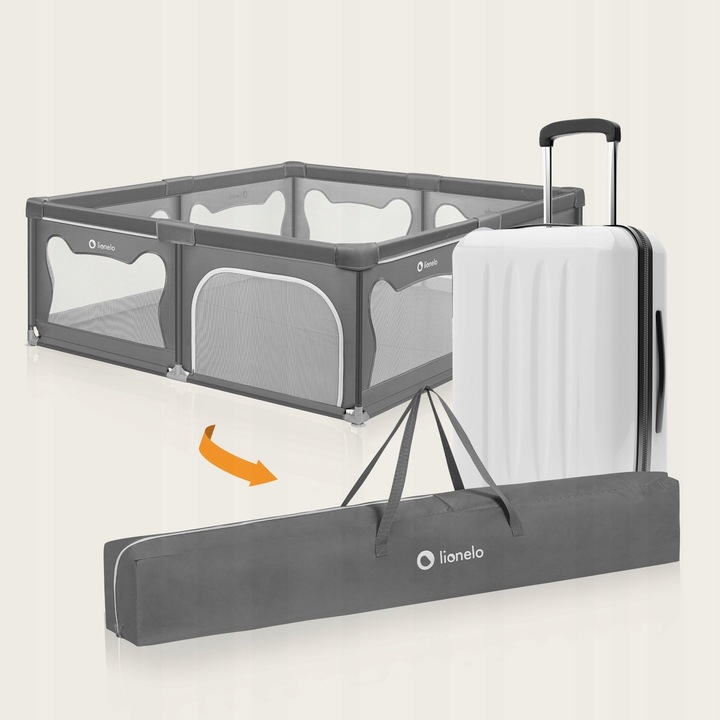 Kojec dla dziecka łóżeczko DUŻY PLAC ZABAW 207x187 cm Lionelo Willow