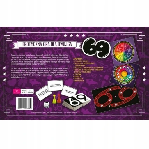 ROMANTYCZNA GRA EROTYCZNA KAMASUTRA 69 DLA DOROSŁYCH PREZENT NA WALENTYNKI