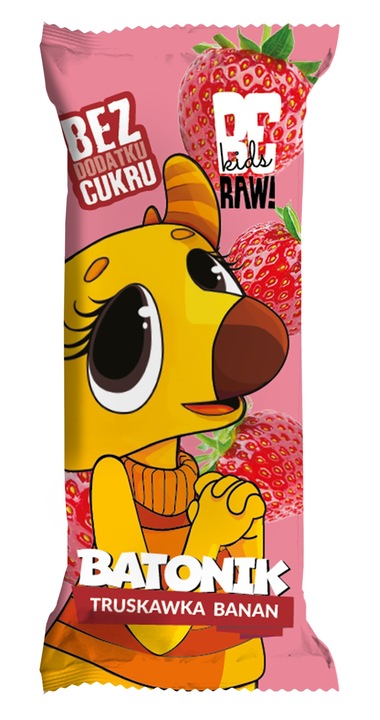 Batony owocowe dla dzieci BeRAW Kids do szkoły przekąska mix smaków 16x25g