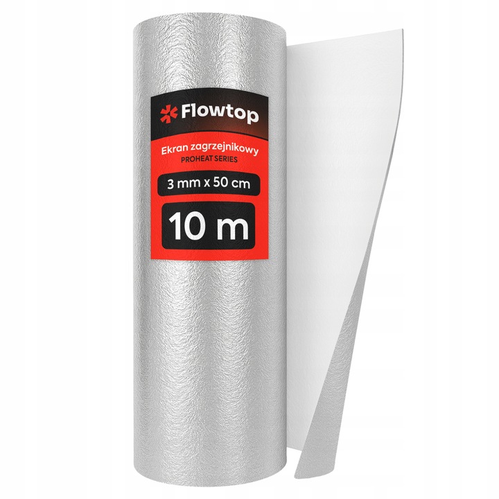 Ekran Zagrzejnikowy 10m Mata Pianka Aluminiowa Izolacyjna Odbija Ciepło Alu