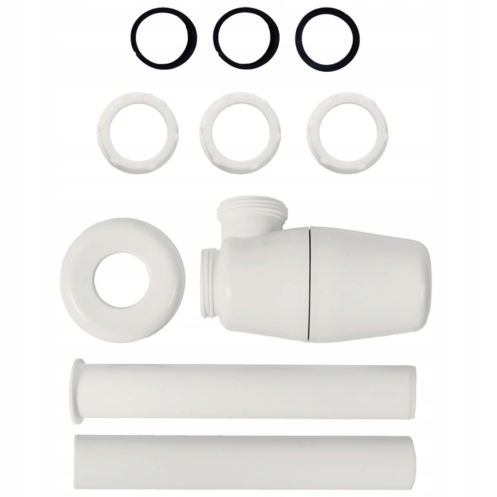 KOREK KLIK-KLAK Z PRZELEWEM CHROM + SYFON UMYWALKOWY DO UMYWALKI REGULOWANY