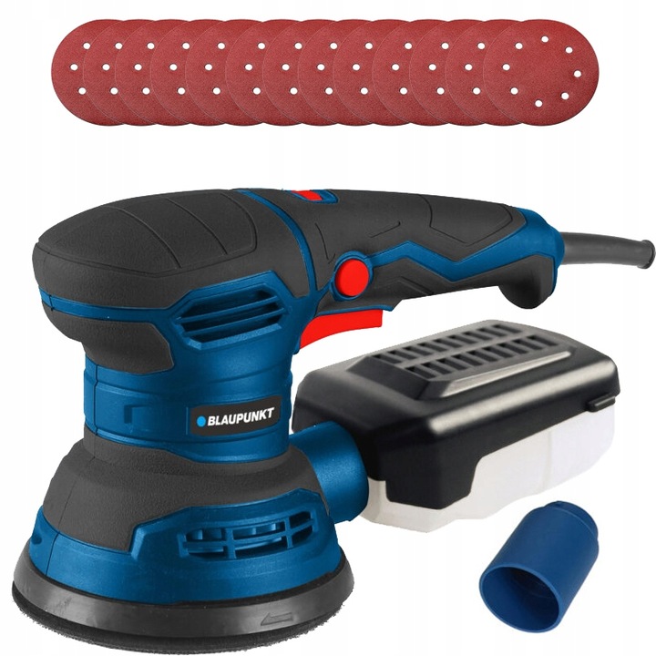 SZLIFIERKA MIMOŚRODOWA OSCYLACYJNA ELEKTRYCZNA Z REGULACJĄ KRĄŻKI ŚCIERNE