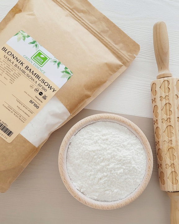MĄKA BAMBUSOWA BŁONNIK BAMBUSOWY keto 500g naturalny low do wypieków bf 100