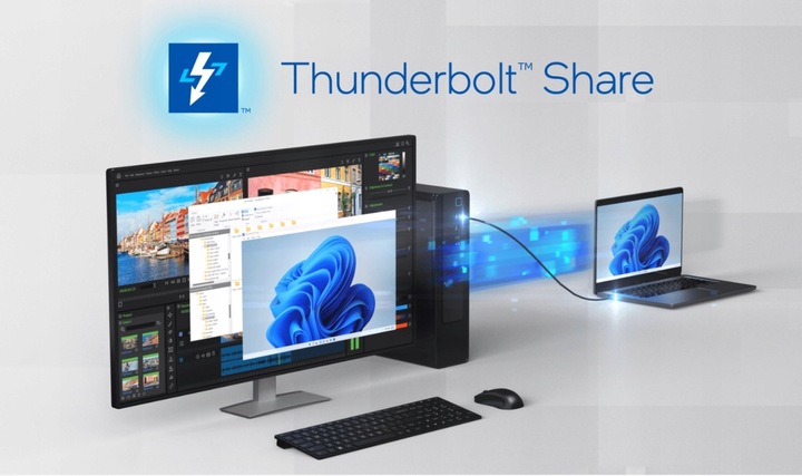 Kabel Thunderbolt 5 USB-C 80 Gb/s 240W 1M działa z Thunderbolt 3 4 USB 4.0