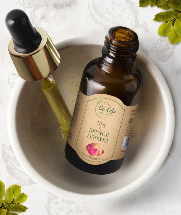 LUKSUSOWY Olej z OPUNCJI Figowej Nierafinowany z MAROKO 50ML BioOlja