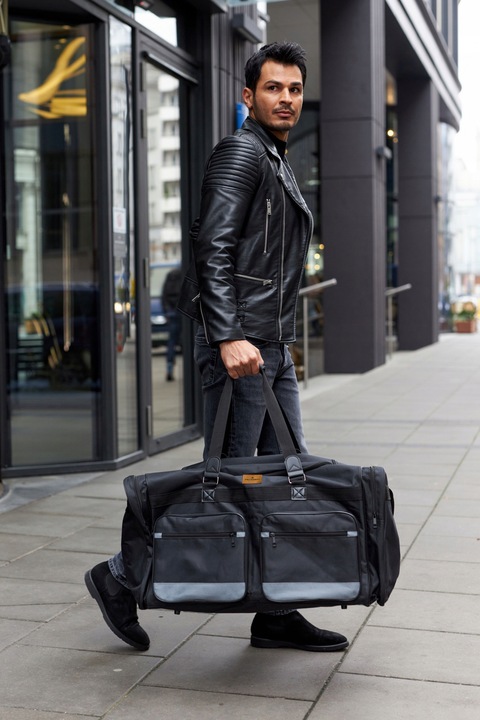 PETERSON torba duża podróżna pojemna turystyczna z paskiem na ramię