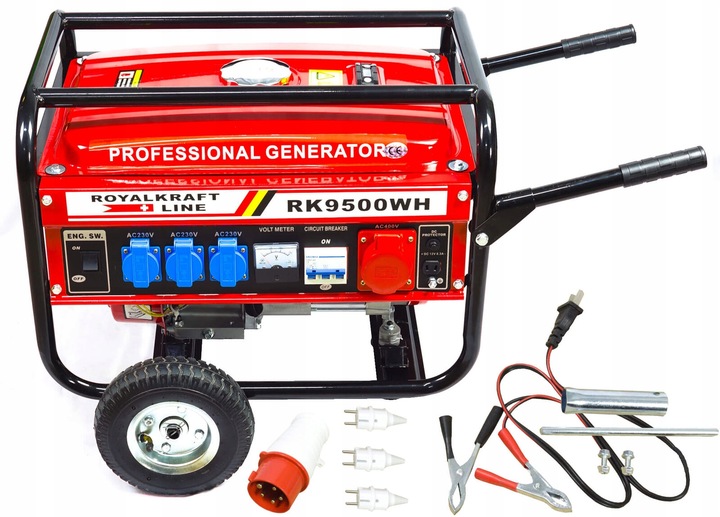 AGREGAT PRĄDOTWÓRCZY GENERATOR 6.5KM 380V/230V/12V RK9500WH