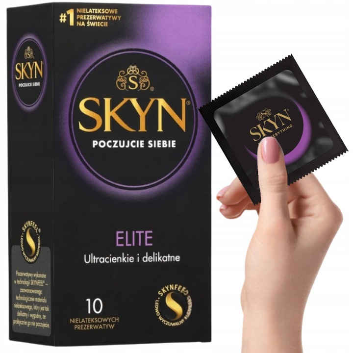 SKYN Elite Ultra Cienkie Prezerwatywy Bez Lateksu Dopasowane 10 szt.