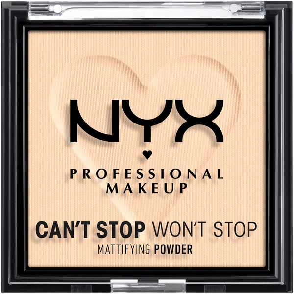 Puder Do Twarzy NYX CAN'T STOP WON'T STOP Matujący O1 Fair 6g