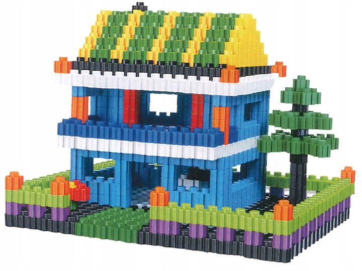 Klocki KONSTRUKCYJNE MAŁYCH GENIUSZY 685 el. BOX + walizka