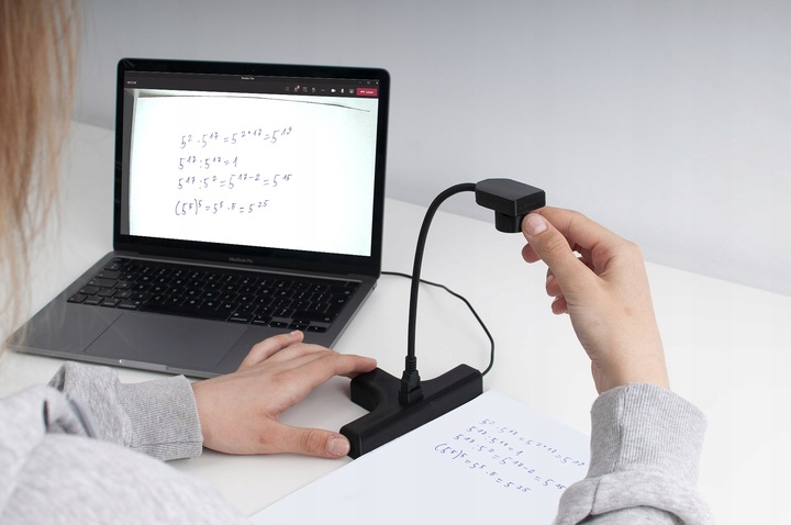 Wizualizer EDUcamer - nauka zdalna i korepetycje - dla praworęcznych