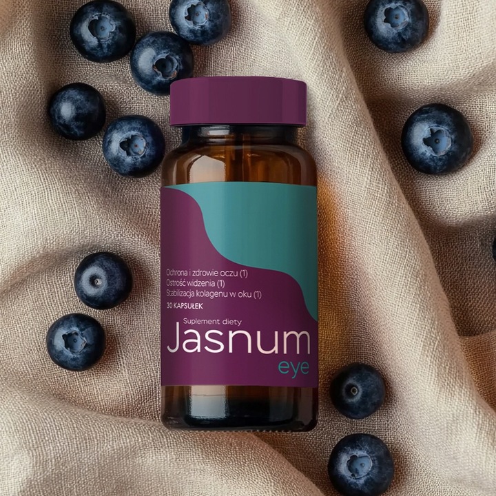 JASNUM EYE ochrona i zdrowie oczu borówka luteina zeaksantyna 30 kapsułek
