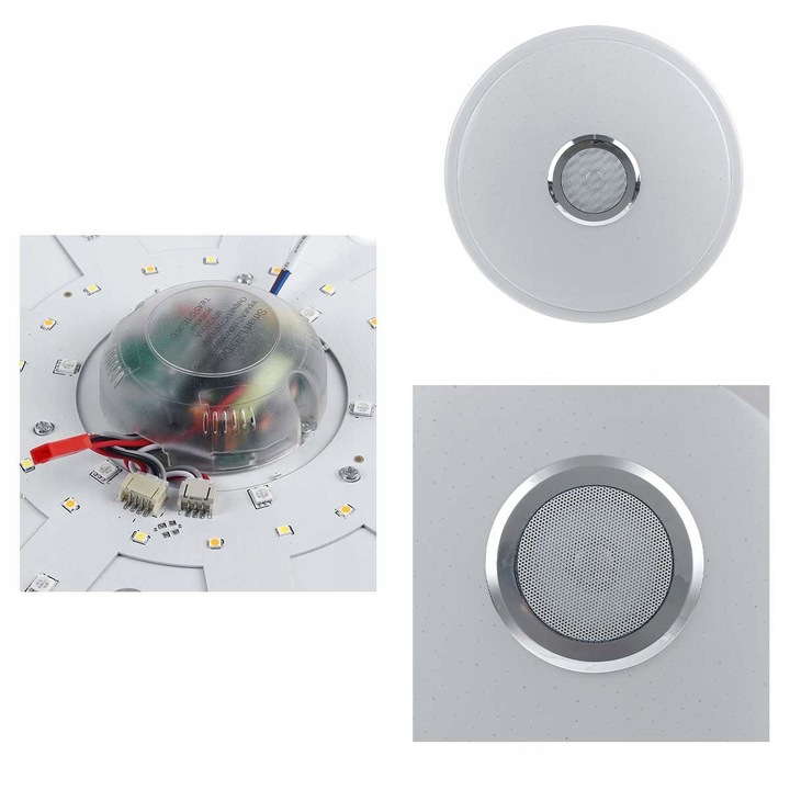Lampa plafon LED RGB GŁOŚNIK Bluetooth 60w + PILOT