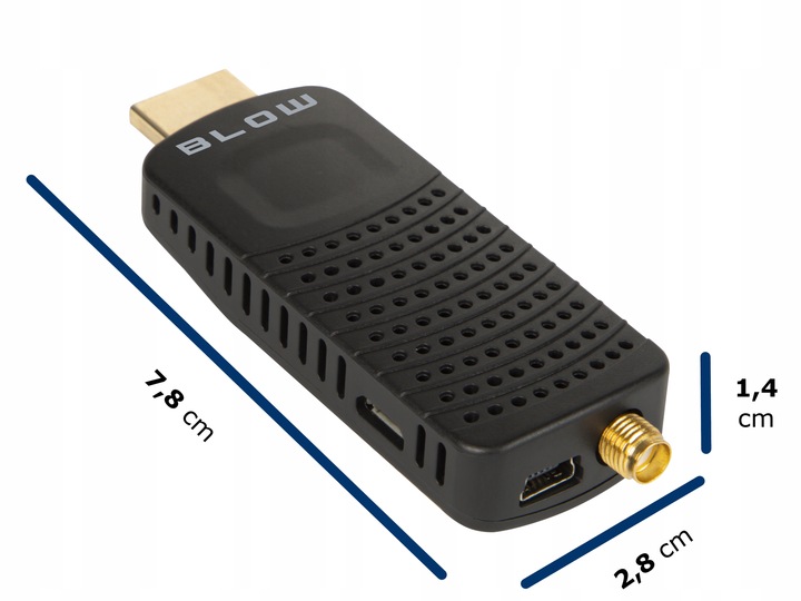 DEKODER DVB-T2 HEVC TV NAZIEMNEJ TUNER HD ANTENA WIFI PILOT BATERIE ZESTAW