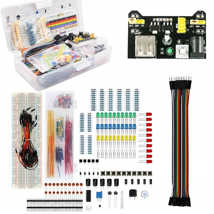 ZESTAW STARTOWY KOMPONENTÓW ARDUINO UNO R3 DO NAUKI PROGRAMOWANIA XXL