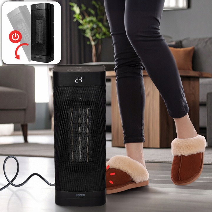 Termowentylator Farelka EBERG NOX Grzejnik elektryczny kolumnowy 2000W