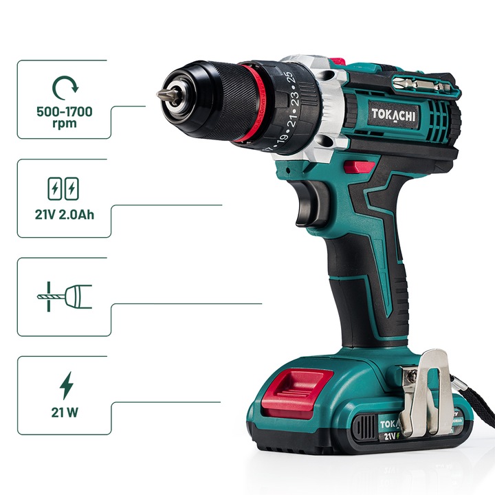 WIERTARKO WKRĘTARKA AKUMULATOROWA UDAROWA WIERTARKA 2xAKU METALOWA