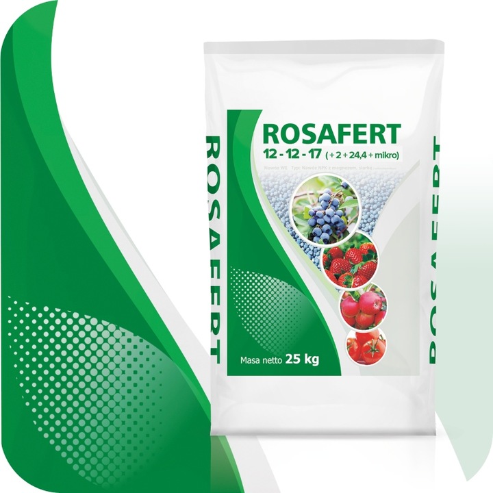 NAWÓZ DO TRAWY COMPLEX 25 KG TRAWNIKA TRAWNIKÓW ROSAFERT NPK 12-12-17