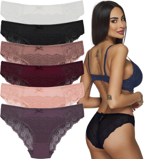 Majtki Damskie Bawełniane Figi Wygodne koronka Seksowne koronkowe