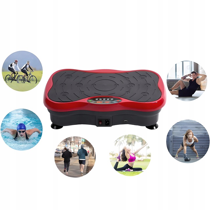 PLATFORMA WIBRACYJNA MASAŻER TRENING CAŁEGO CIAŁA WYSZCZUPLAJĄCA WIBRUJĄCA